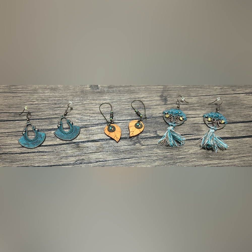 3 Pairs of Earrings